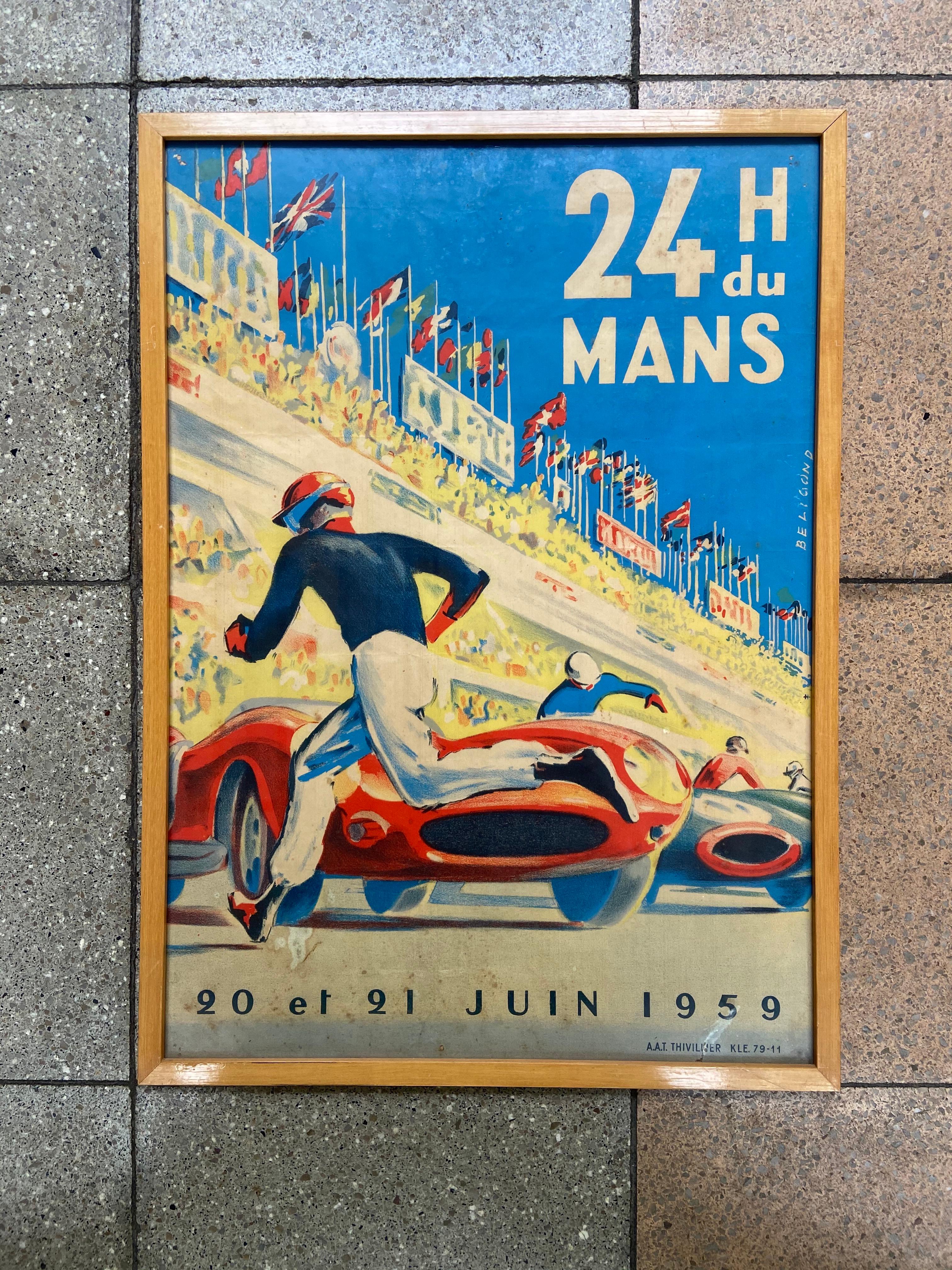 24h du Mans Poster - Michel Beligond  1
