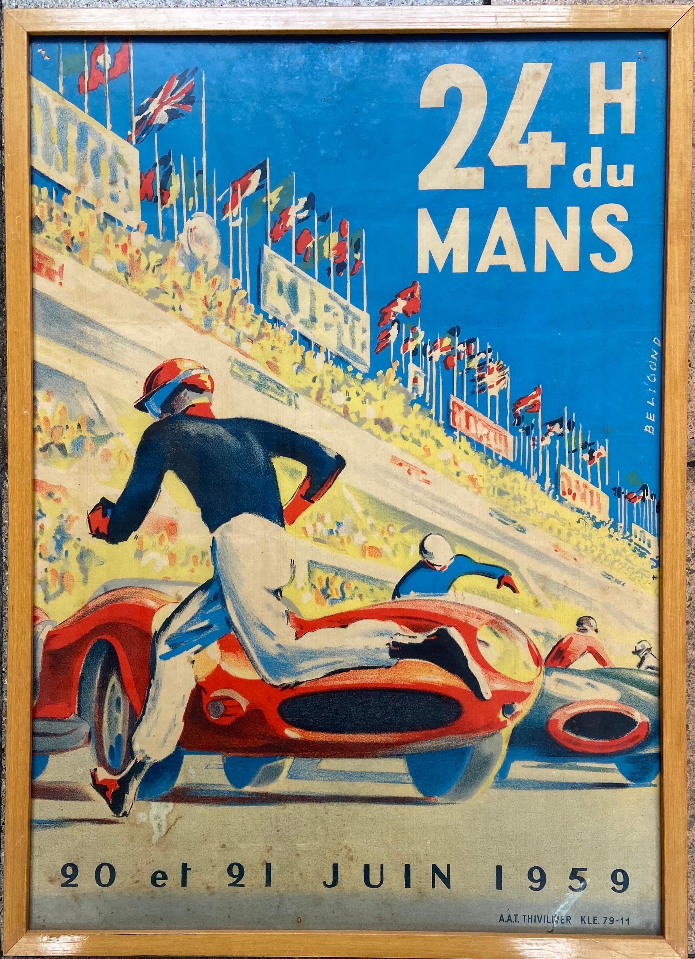 24h du Mans Poster - Michel Beligond  
1959 
Box  
41,5 x 67,5  
900 euros  