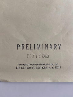 Drawing « helmeted man 1 » for the NASA - Raymond Loewy et William Snaith