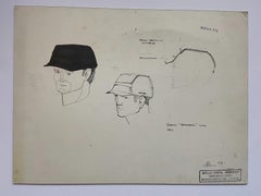 Dessin « helmeted man 3 » pour la NASA - Raymond Loewy et William Snaith 