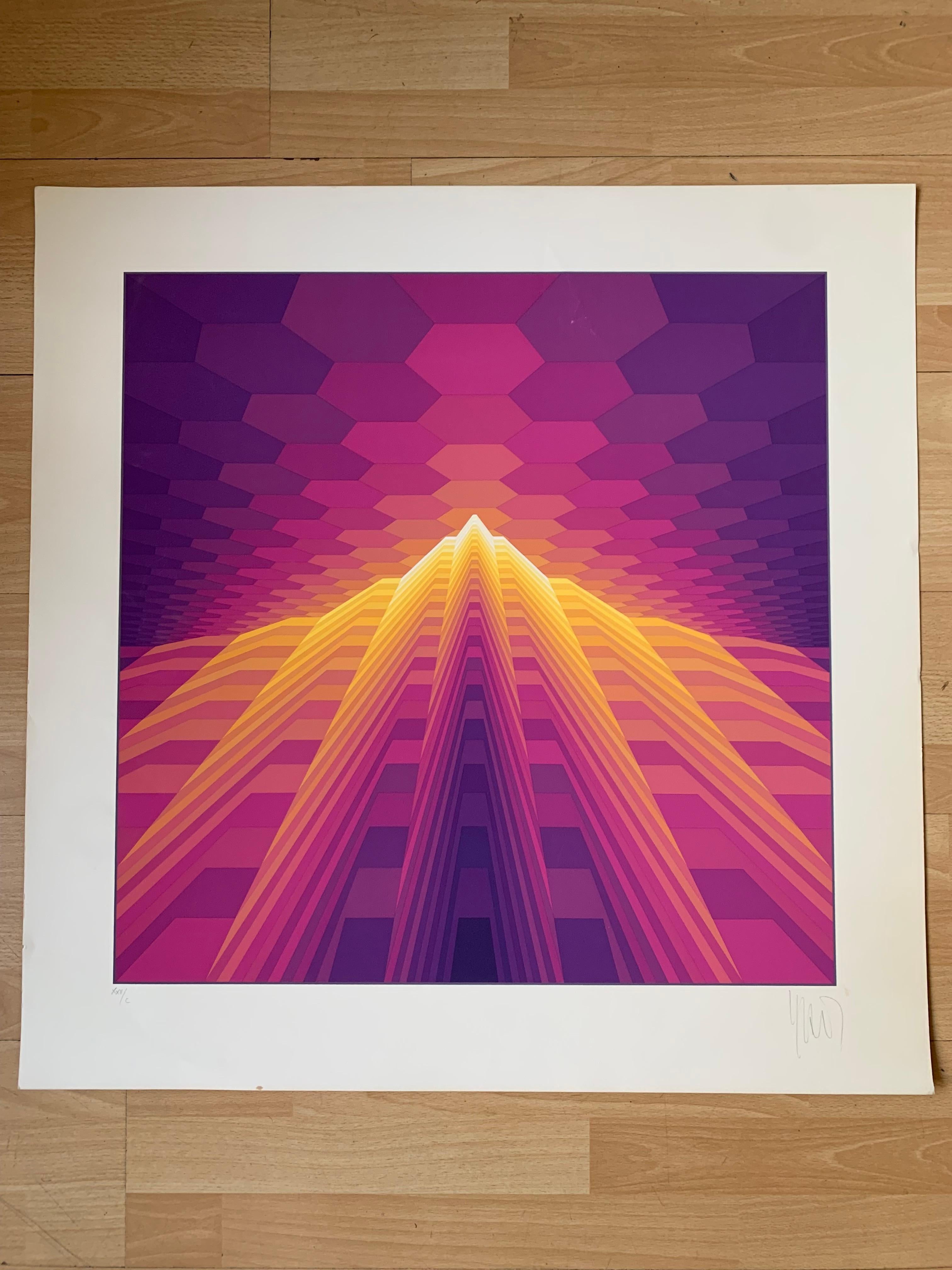 Yvaral (Jean-Pierre Vasarely) Lithographie  - 1978