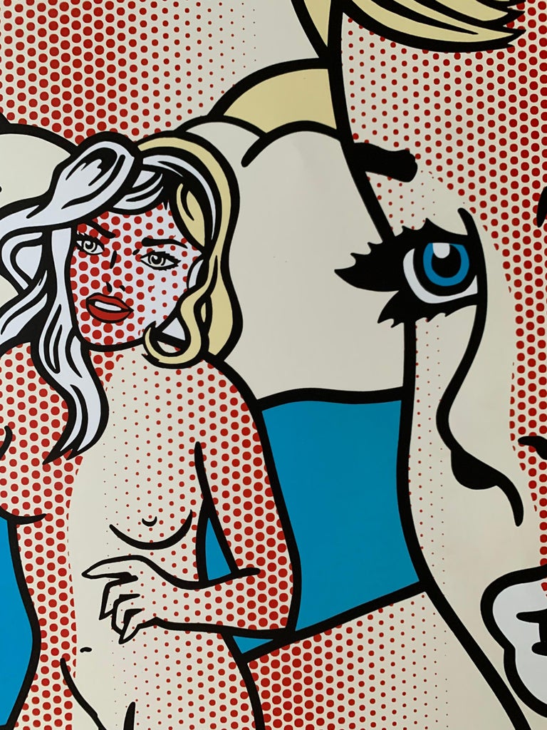 Roy Lichtenstein Exhibition Poster - Nudes with Beach Ball For Sale 1