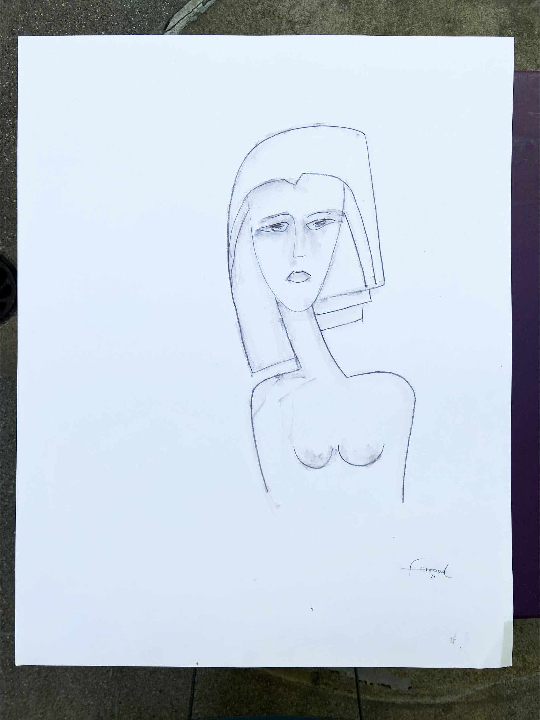 André Ferrand - Portrait 4
51x65
Drypoint pencil on paper 
Signed and dated 2011
390€