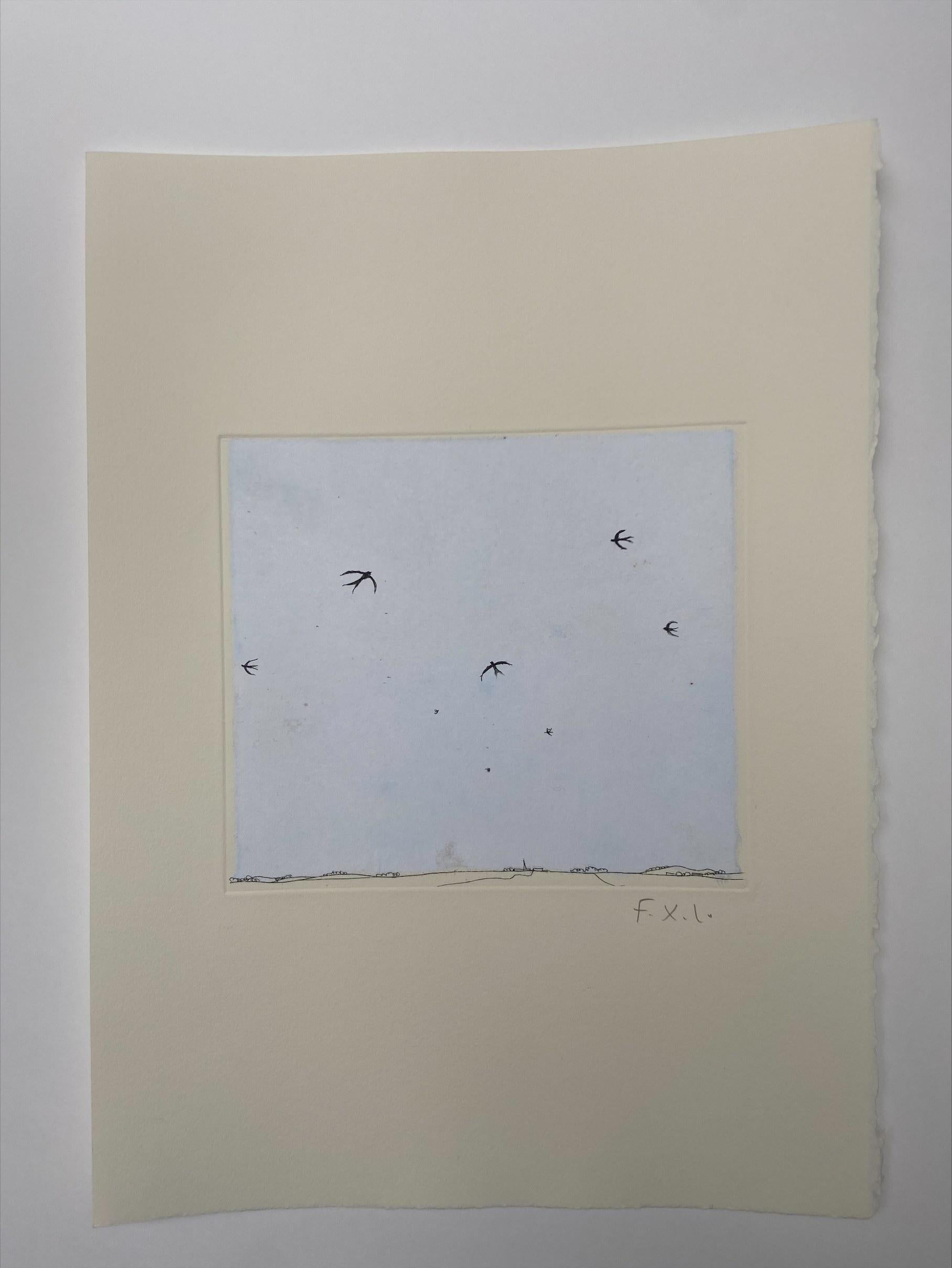 François Xavier Lalanne
Gravure à l'eau-forte
Signé F.X.L. au crayon
Robert et Lydie Dutrou, éditeurs 2006.
Taille du papier : 27x37,5cm
Taille du travail : 19x16cm