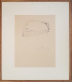 Untitled - Original Drawing by Lucio Fontana - 1959