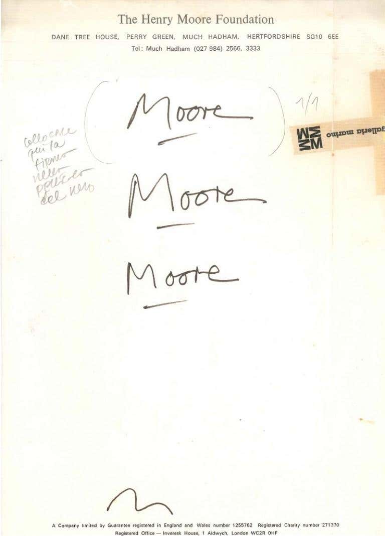 Henry Moore - Proofs of signature For Sale at 1stDibs | henry moore ...