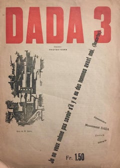 Dada 3 - Década de 1910 - Tristan Tzara - Revista - Surrealismo