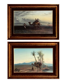  Orientalist landscapes - 1877 - Paul Pascal - Watercolor - Old masters