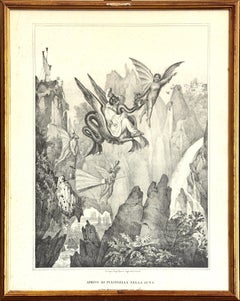 Arrival Of Pulcinella - 1836 - Gaetano Dura - Lithograph - Old Masters