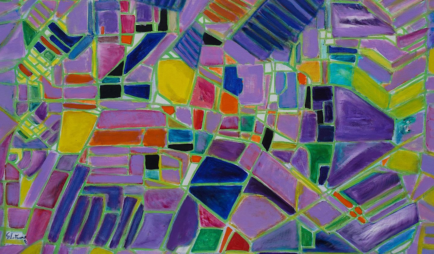 Reticulum - Olio su tela di Giorgio Lo Fermo - 1995 in vendita 2