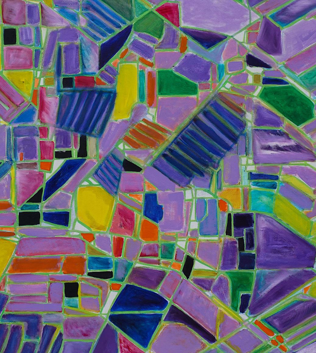 Reticulum - Olio su tela di Giorgio Lo Fermo - 1995 in vendita 3