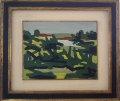 Landscape. Villa Borghese (Rome, Italy) - Oil on Canvas 1960 ca.