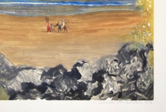 Le Retour par la Plage (Tunisie) - Monotipo di E.Deschler - 1977