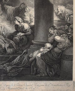 Le Grand prêtre Coresus - Etching by J- Danzel - Late 18th Century