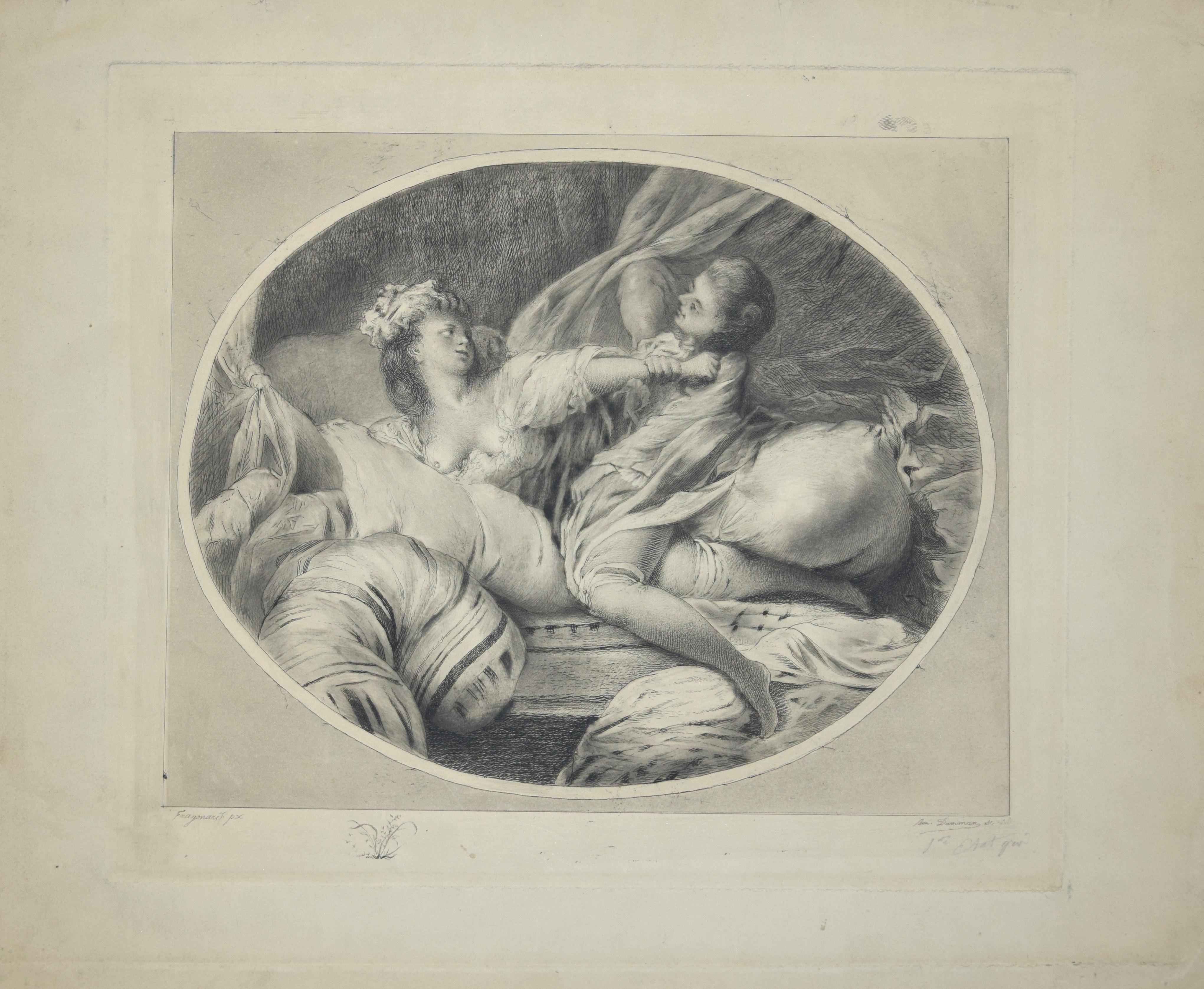 La Chemise Enlevée ist ein Originalkunstwerk des französischen Künstlers Benjamin Damman aus dem Jahr 1909.

Das Kunstwerk ist eine Originalradierung nach einem bedeutenden Kunstwerk von Fragonard. Nachweis des ersten Zustands. Rechts unten