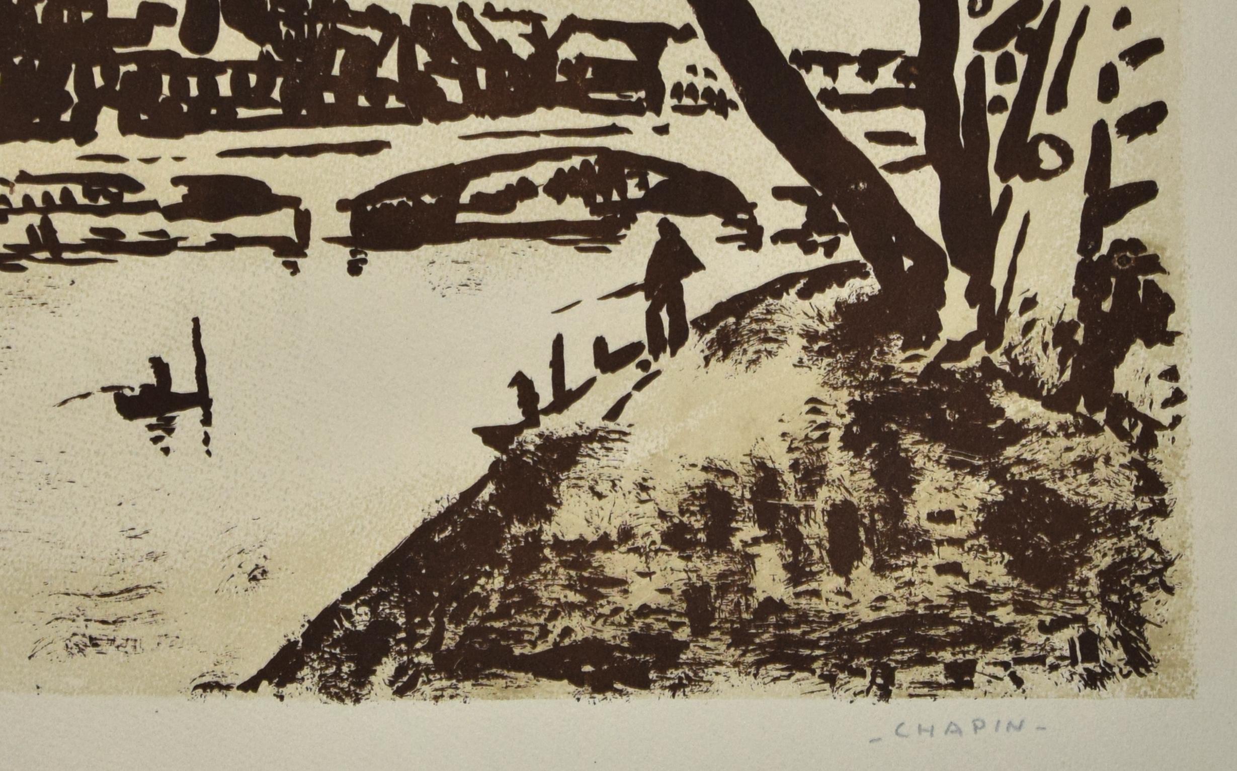Naturaleza - Litografía original de Jean Chapin - Mediados de 1900 en venta 1