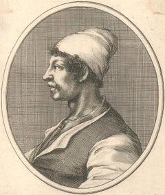 Portrait of Masaniello -  Original Etching 17th Century