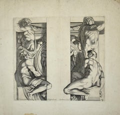 Original Etching After Annibale Carracci by Carlo Cesio - 1657