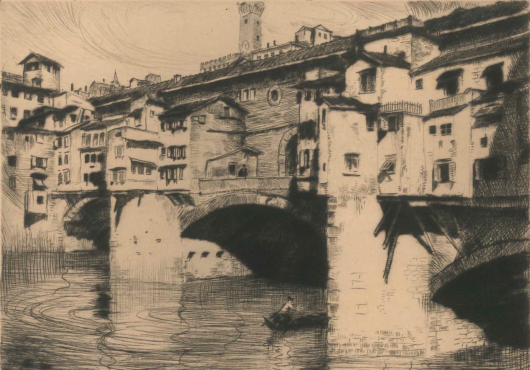 Edizioni Ponte Vecchio Stampa Antica Veduta Fiesole 728-31 25x34,5cm Serie Limitata 