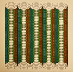 Circles - Original Silkscreen by Miroslav Sutej - 1972