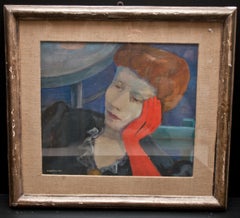 La Nobildonna - Il Guanto Rosso (Noblewoman - The Red Glove) - Olio su tela