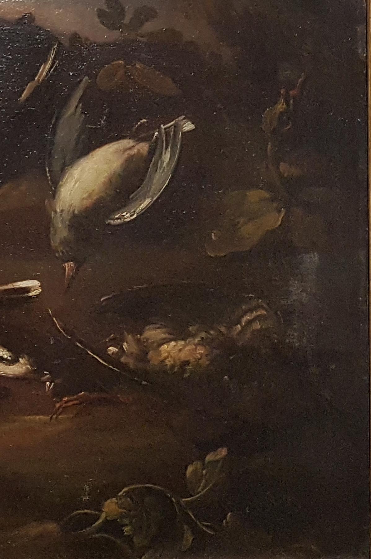 Still Life with Game Bag, Hare and Birds - Oil on Canvas Neapolitan Sch. - 1700 2