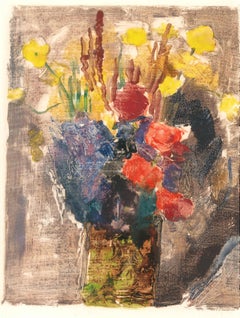 Bouquet - Lithographie originale du 20ème siècle