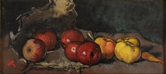 Nature morte aux fruits et légumes - Huile sur toile de Luigi Spazzapan