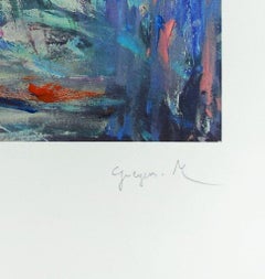 Spring Flowers - Original Digigraph by Martine Goeyens - Early 2000