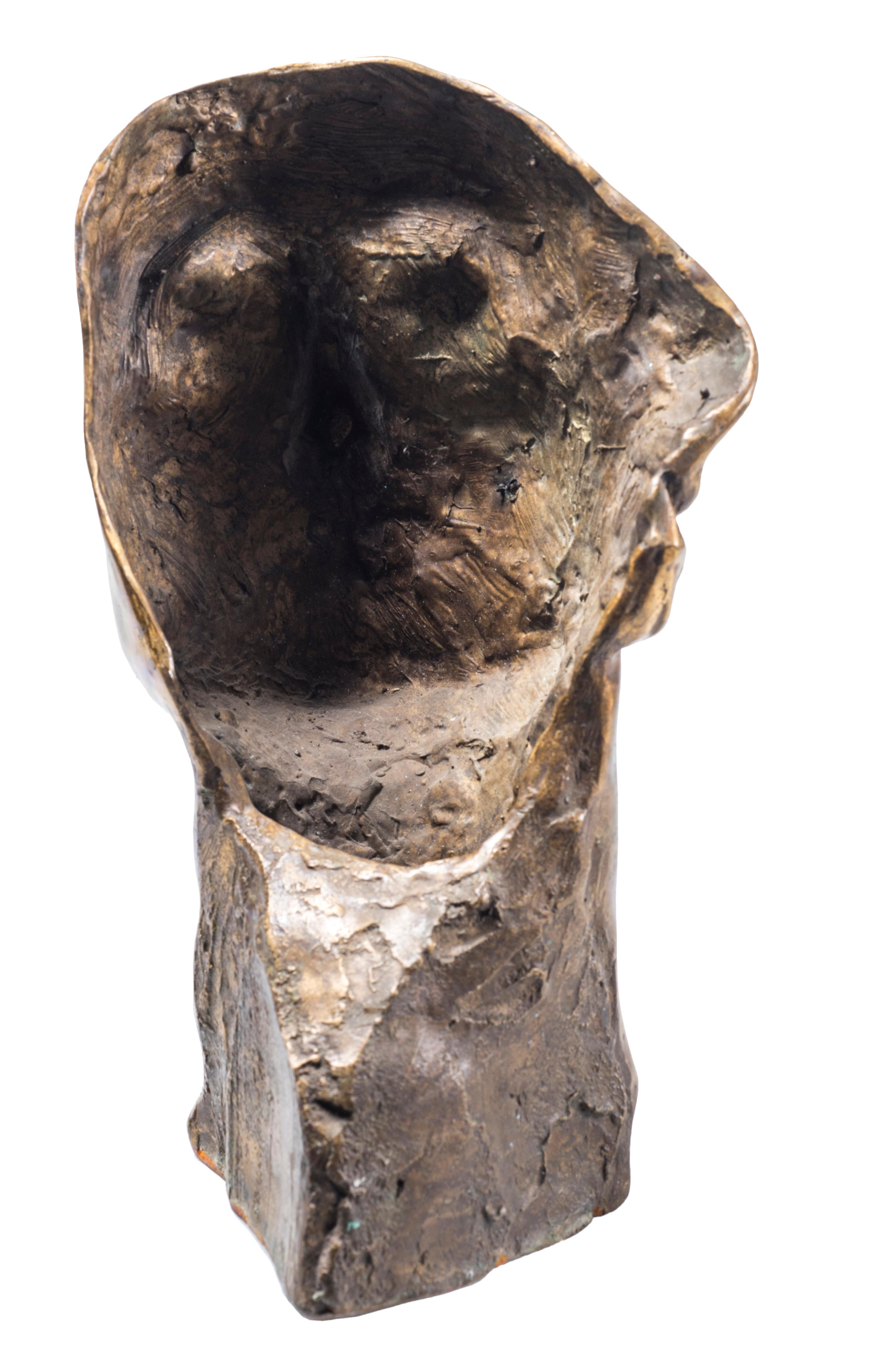 Tête d'homme - Sculpture en bronze d'Amedeo Bocchi - Années 1920 en vente 2