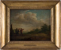 Fire - Original Oil on Panel by the School of D. Teniers Le Jeune - 1690 Fire - Original Oil on Panel by the School of D. Teniers Le Jeune - 1690