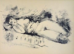 Nude - Original Lithograph by Nicolas Gloutchenko - Modern Art - 1928