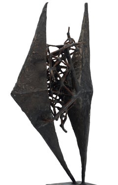 Amantes - Escultura de bronce de Luciano Minguzzi - Años 50