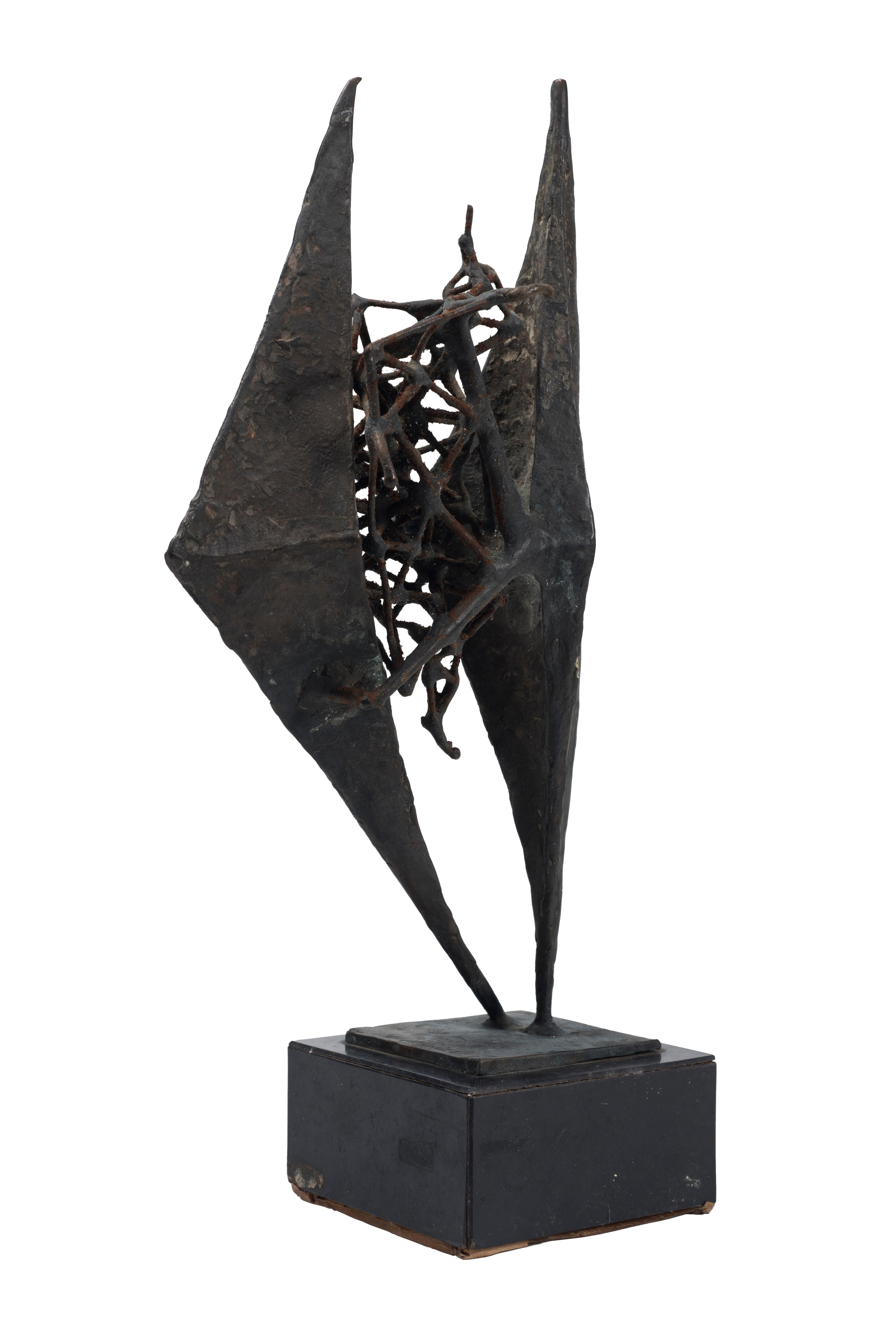 Amoureux - Sculpture en bronze de Luciano Minguzzi - Années 1950 en vente 2