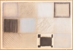 Composition - Techniques mixtes originales sur papier de Guido Strazza - 1979