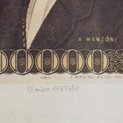 Centomila Lire – Originallithographie von Claudio Cintoli – 1970er Jahre