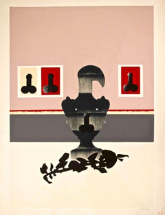 Figuras - Serigrafía original Giuseppe Guerreschi - 1974