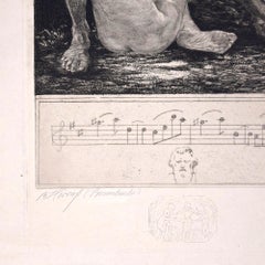 Rosenlaube - Etching by Bruno Héroux - 1909