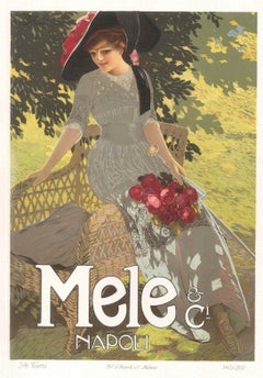 Mele - Original Vintage Advertising Lithograph by Aleardo Terzi - 1900 ca.