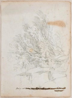 Studien mit Landschaft Tinte und Bleistift auf Papier Anfang 1800