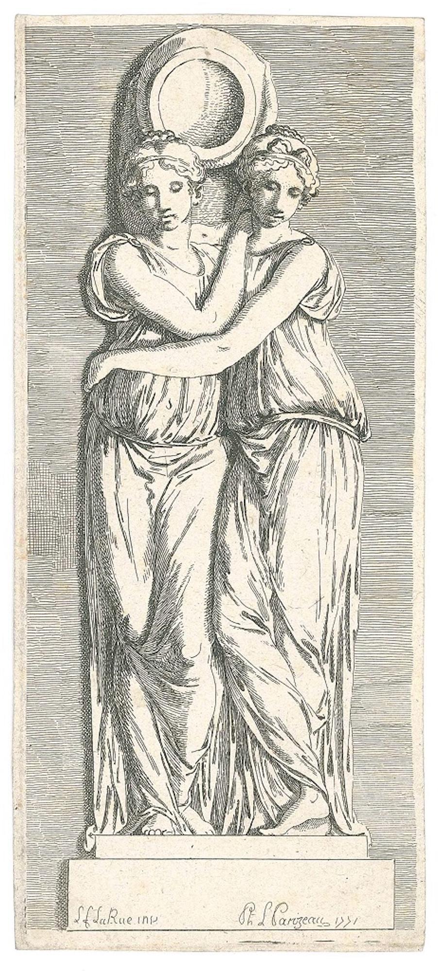 Philippe-Louis Parizeau Figurative Print - Sujets d’histoire et de Mythologie - Original Etching by P.-L. Parizeau - 1771