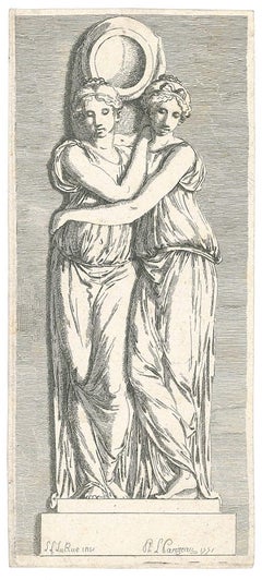 Sujets d’histoire et de Mythologie - Original Etching by P.-L. Parizeau - 1771