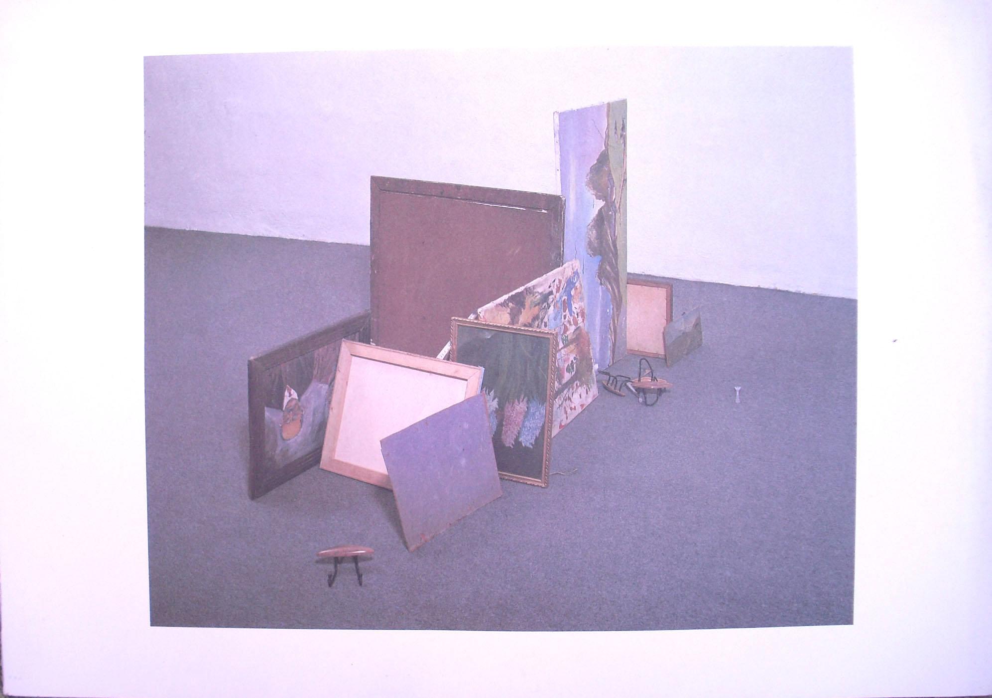 Stillleben – Original Siebdruck von Corrado Levi – 1985