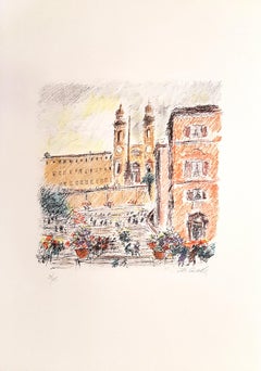 Landscapes - Six Lithographs by Michele Cascella - 1979