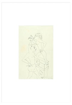 Quel che ti pare (Was Sie wollen)- Original-Tintezeichnung von Primo Zeglio-1950er Jahre