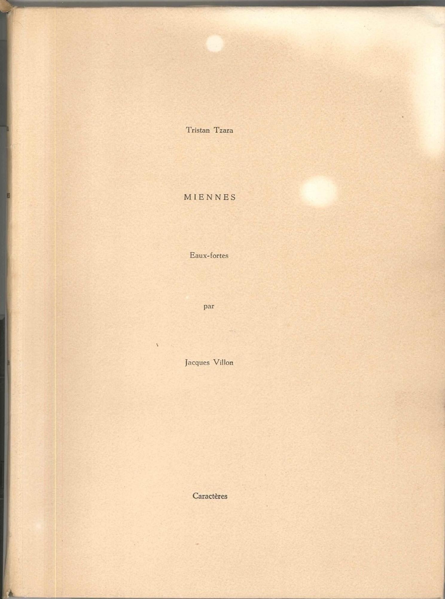 Miennes – von Tristan Tzara mit Original-Radierungen von J. Villon – 1955
