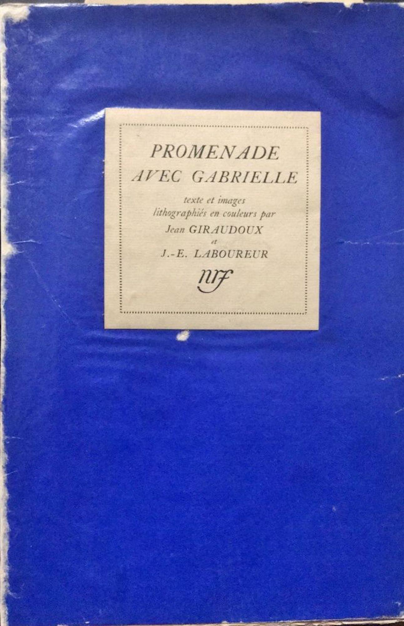 Promenade avec Gabrielle - by Jean Giraudoux - Litho by J.E. Laboureur - 1919 - Art by Jean-Emile Laboureur