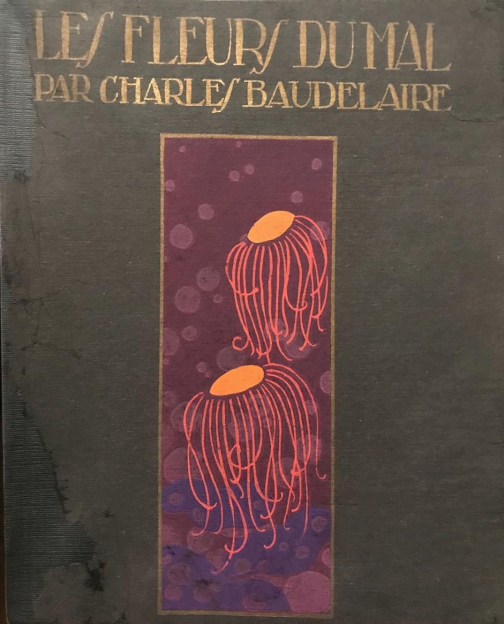 Les Fleurs du Mal de Baudelaire - Original Illustrations by A. Domin - 1920 - Art by André Domin