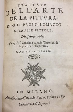 Trattato dell''Arte della Pitture, di Gio. Mailänder Krug von Paolo Lomazzo – 1584