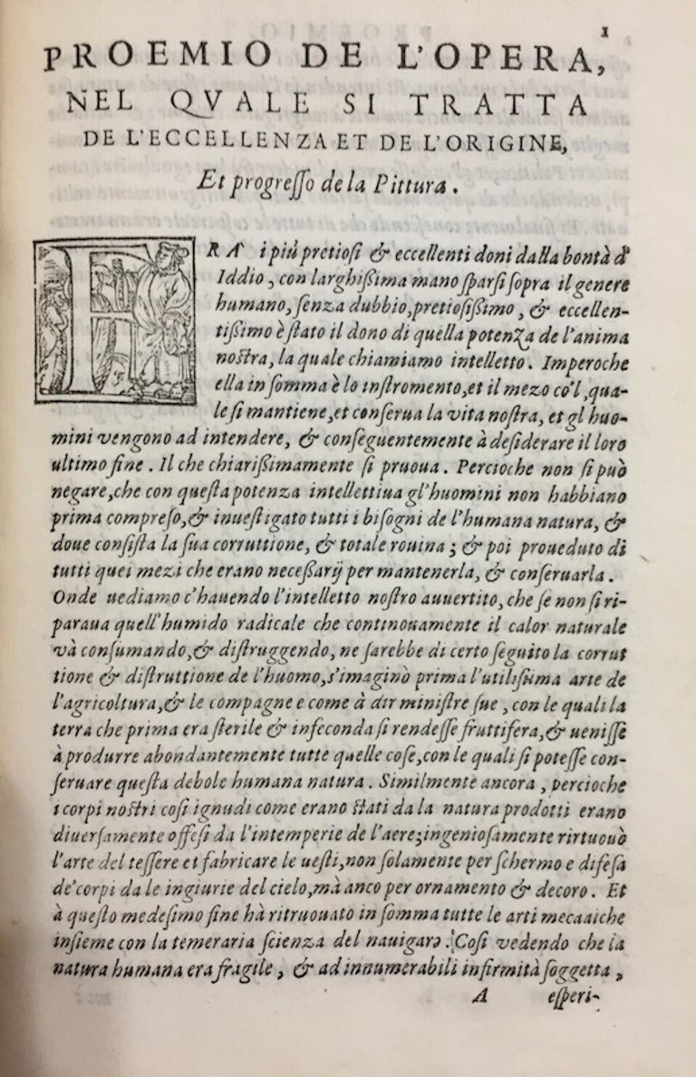 Giovanni Paolo Lomazzo Trattato dell'Arte della Pitture, di Gio